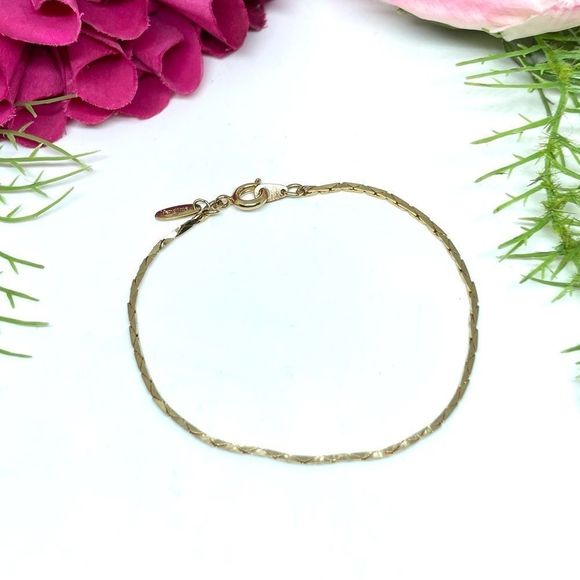 Vintage Jewelry - VINTAGE⚜️VENDOME Golden Chain Link Bracelet